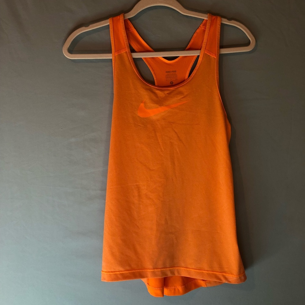 Orange Nike Pro Tank